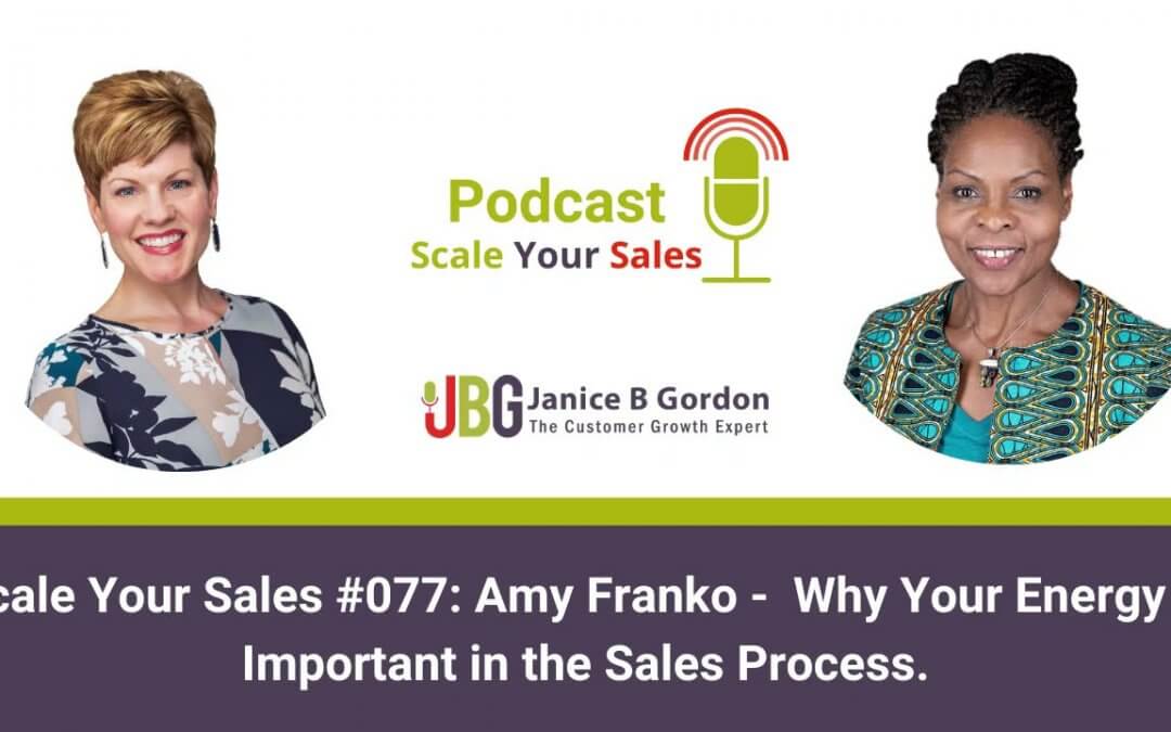 Why Your Energy is Important in the Sales Process Amy Franko Scale Your Sales Podcast