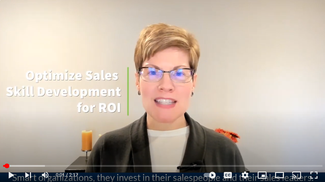 Video: Optimize Sales Skill Development for ROI