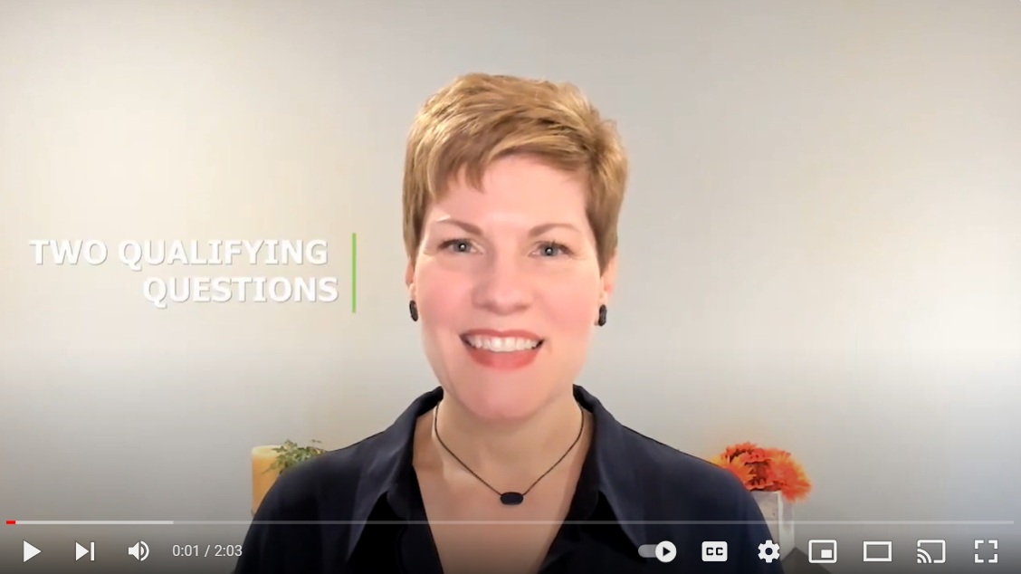 Video: Two Sales Qualifying Questions for Lead Conversion