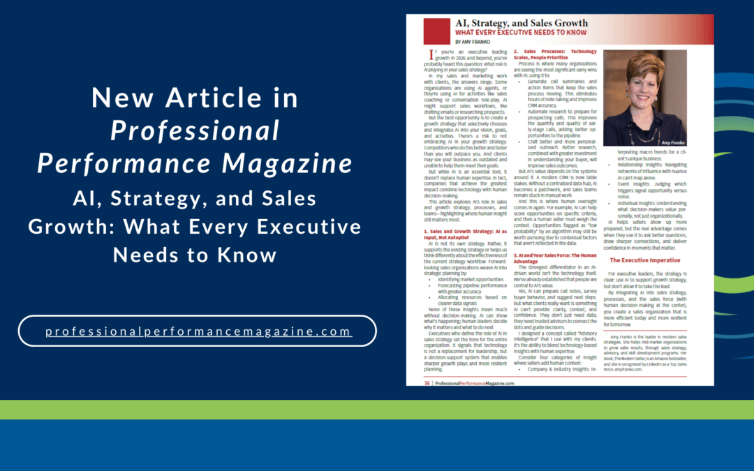 Guest Article: AI, Strategy & Sales Growth: What Every Executive Needs to Know